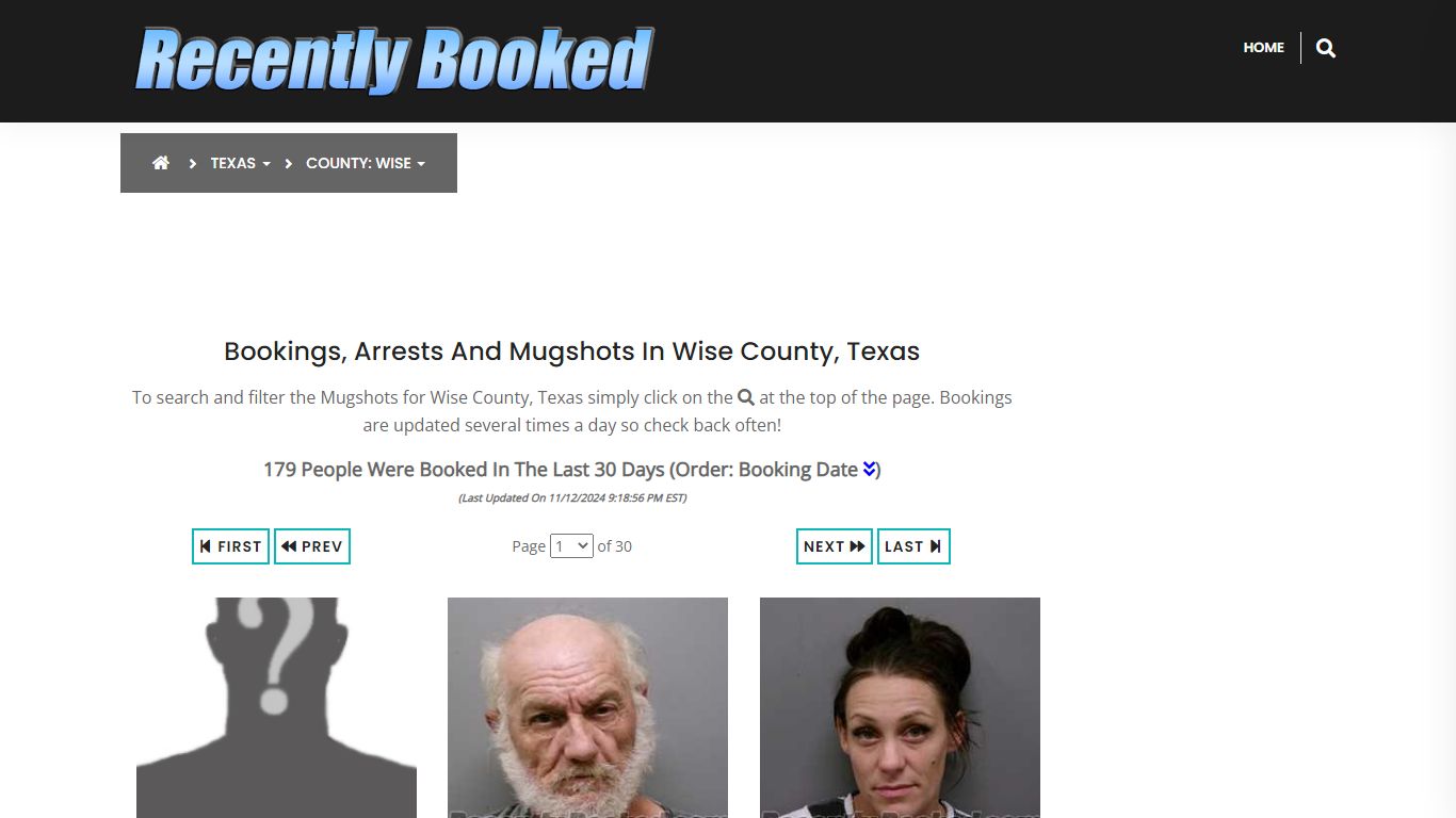 Bookings, Arrests and Mugshots in Wise County, Texas - Recently Booked